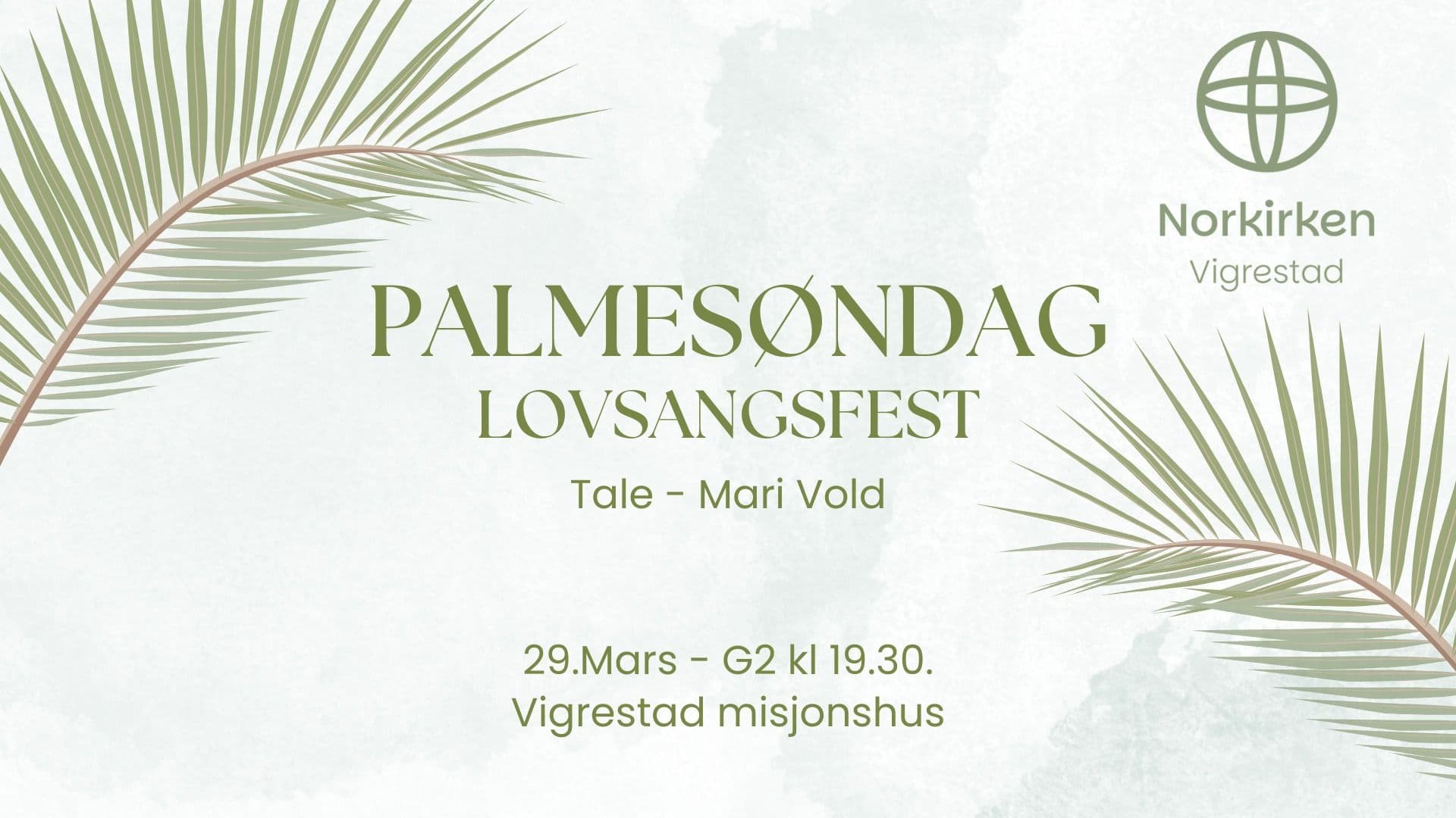 G2 Palmesøndag - lovsangsfest